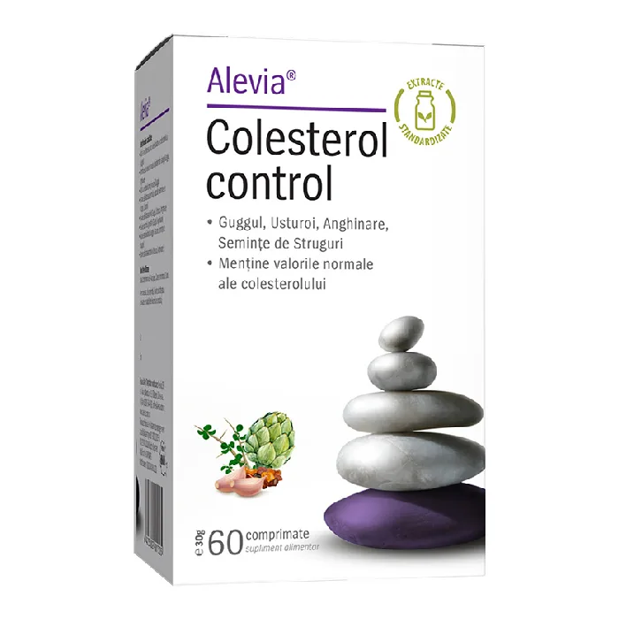 Colesterol Control, 60 comprimate, Alevia — preț și oferte