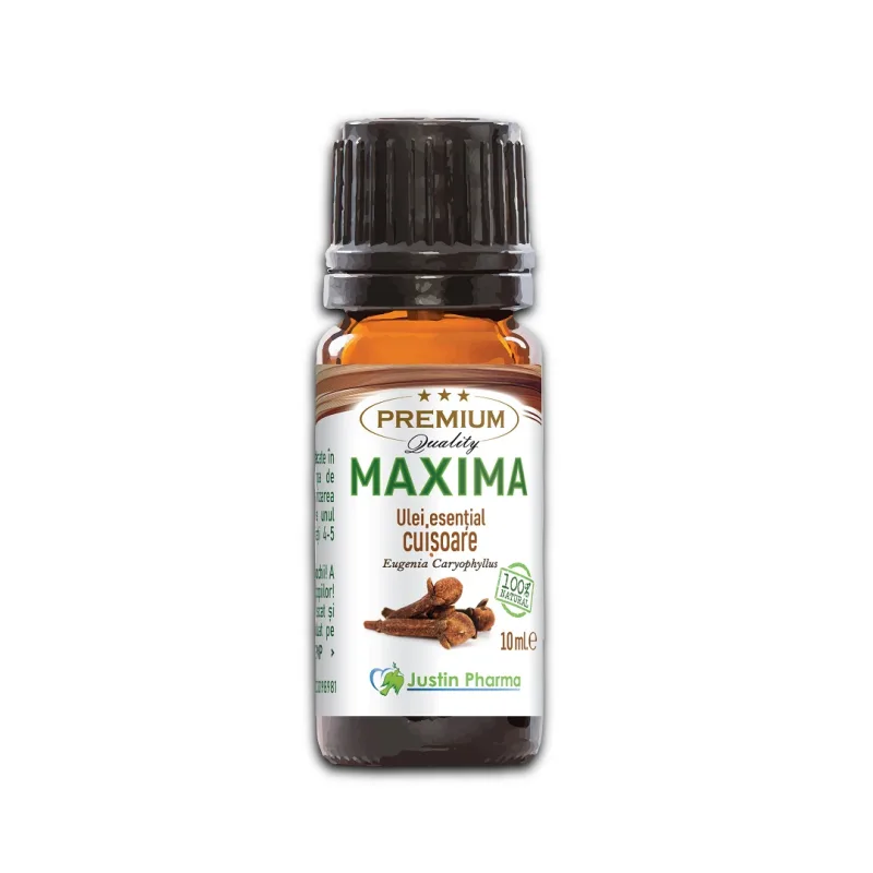 Ulei esential de cuisoare, uz extern, 10 ml, Justin Pharma — preț și oferte