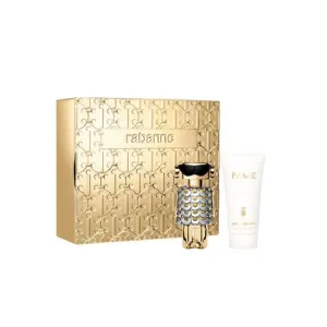 Set Parfum Paco Rabanne Fame, 50ml Eau de Parfum și 75ml Loțiune pentru corp