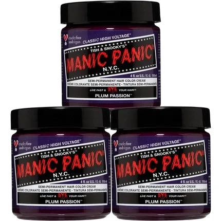 Vopsea semi-permanentă, Manic Panic, Plum Passion, 118 ml — preț și oferte