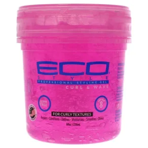 Gel păr Ecoco Curl & Wave Roz, 236 ml