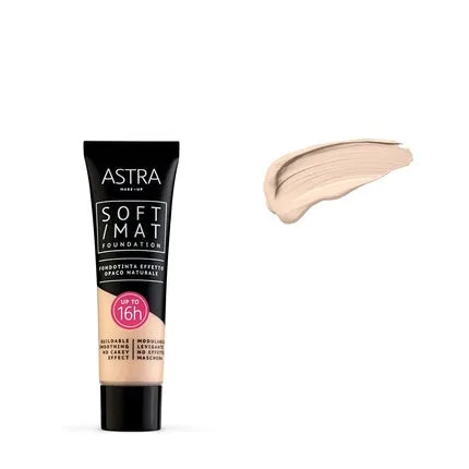 Fond de ten mat, Astra, Soft Mat Foundation, culoare nor — preț și oferte