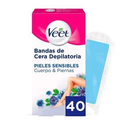 Benzi Depilatoare, Veet, Easy Gelwax, piele sensibilă, 40 buc — preț și oferte