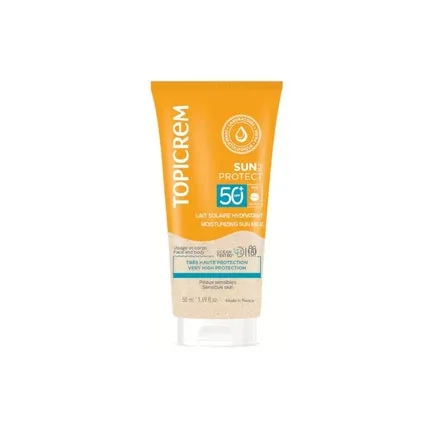 Cremă de protecție solară, Topicrem, SPF 50+, 50 ml, hidratantă — preț și oferte