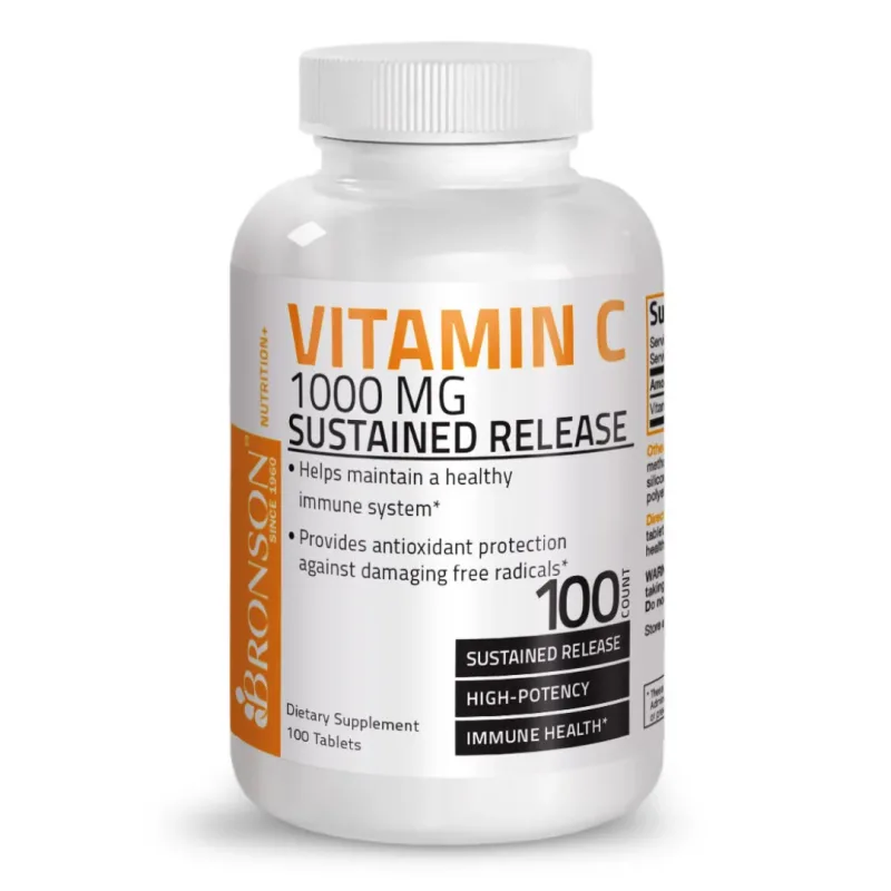 Vitamina C 1000 mg, 100 tablete, Bronson Laboratories — preț și oferte