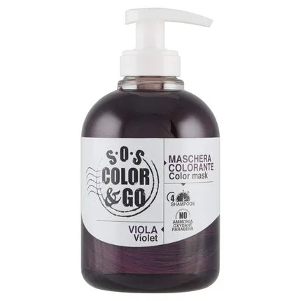 Masca pentru par, Alama Professional, S.O.S Color&Go, violet — preț și oferte