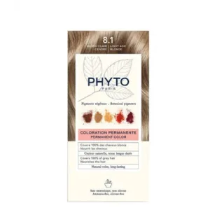 Vopsea de par, Phyto, Permanent Light Blonde 8.1