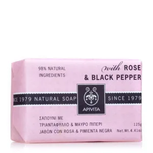 Săpun solid, Apivita, Natural Rose, 125g