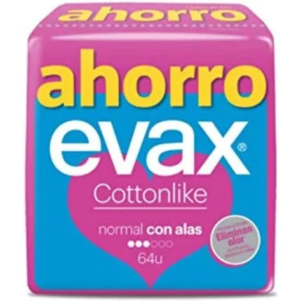 Absorbante cu aripioare, Evax, Cottonlike, Normal — preț și oferte
