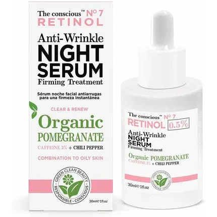 Ser antirid cu retinol, The Conscious, rodie organică 30ml — preț și oferte