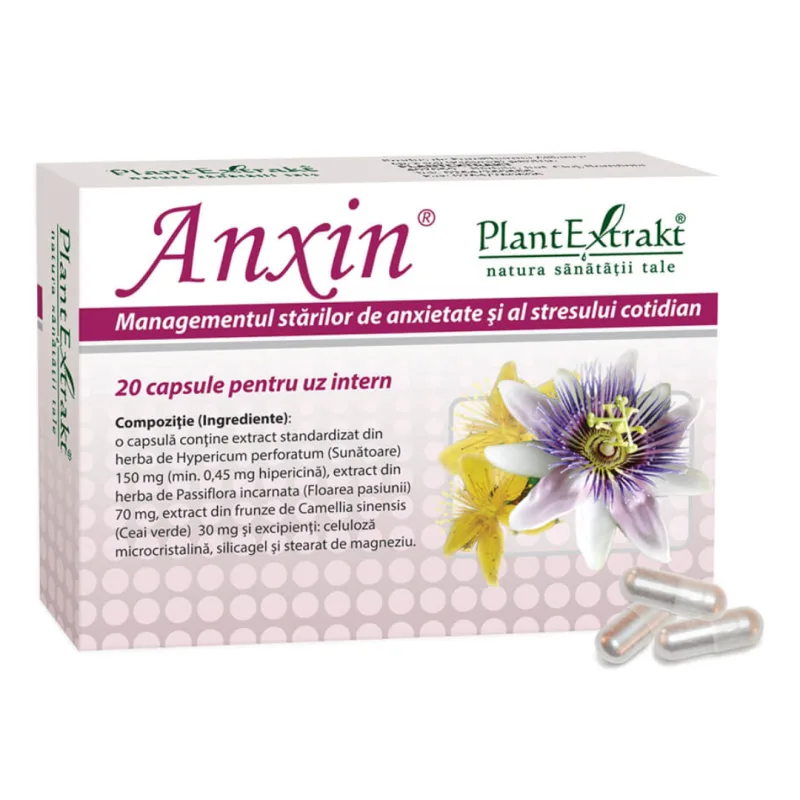Anxin, 20 capsule, Plant Extrakt PLANTEXTRAKT — preț și oferte