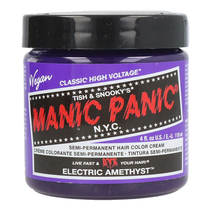 Vopsea de păr semi-permanentă, Manic Panic, Electric Amethyst, 118ml — preț și oferte