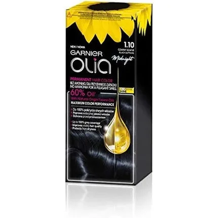 Vopsea de păr, Garnier Olia, 1.10 Negru Safir — preț și oferte