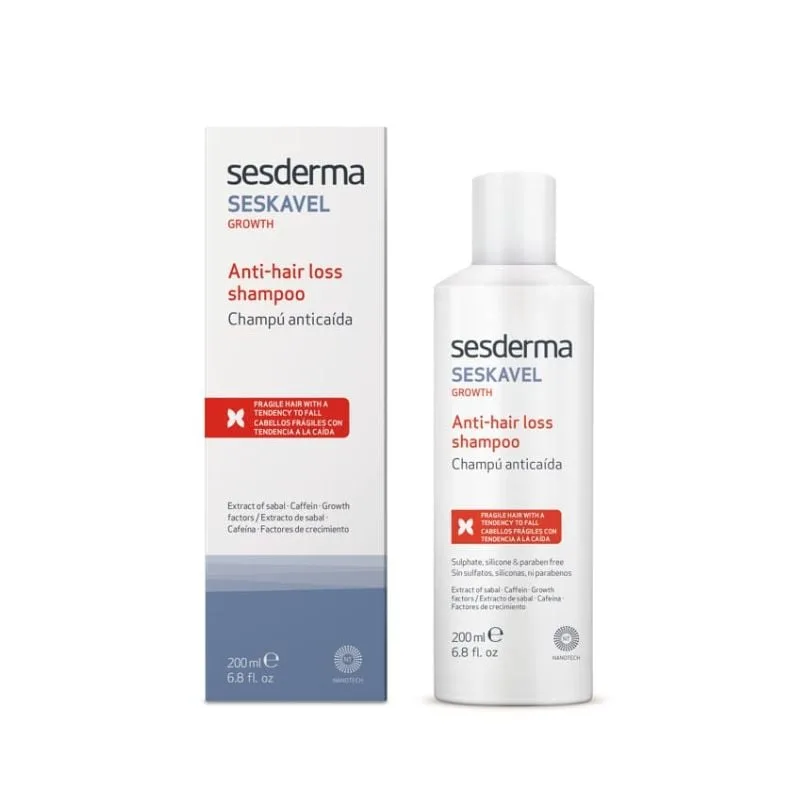 Sampon impotriva caderii parului Seskavel growth, 200ml, Sesderma — preț și oferte