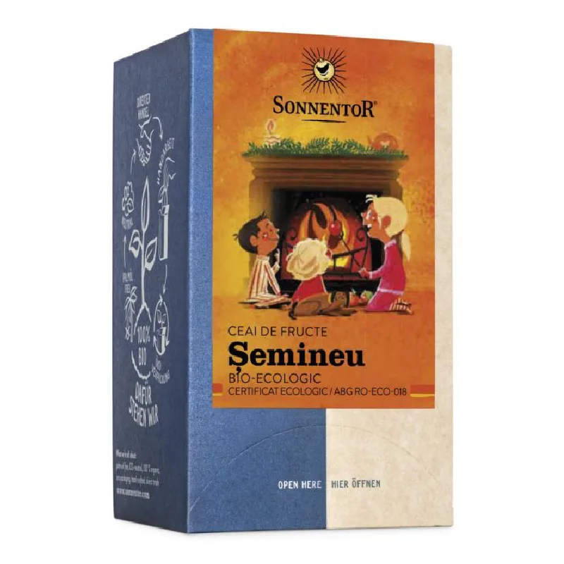 Ceai de fructe BIO cu mirodenii Semineu, 18 plicuri, Sonnentor — preț și oferte