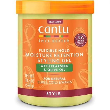 Gel pentru styling, Cantu, cu seminte de in si ulei de masline, 524g — preț și oferte