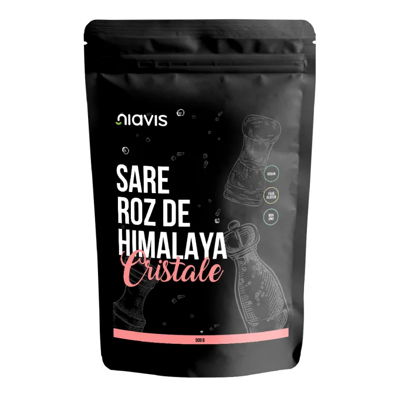 Sare Roz de Himalaya Cristale, 500g, Niavis — preț și oferte
