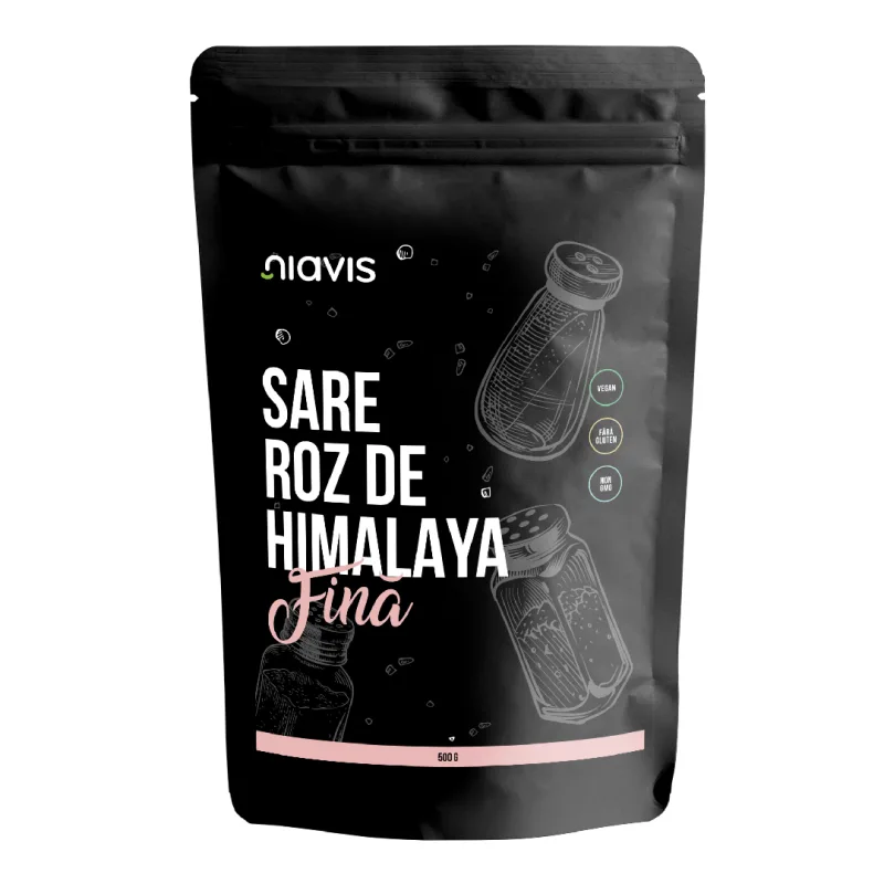 Sare Roz de Himalaya Fina, 500g, Niavis — preț și oferte