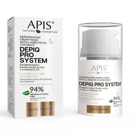 Cremă Masca Depigmentare Apis Depiq Pro, Alpha-Arbutin 1%, 50ml — preț și oferte