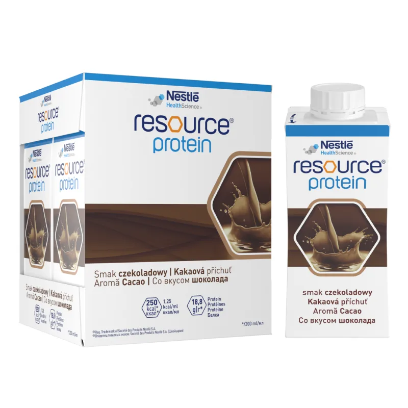Resource Protein ciocolata, 4 flacoane EasyBottle, 200 ml, Nestle — preț și oferte