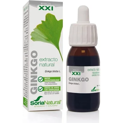 Extract natural, Soria Natural, Ginkgo Biloba, 50ml — preț și oferte