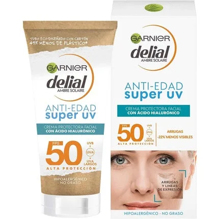 Cremă facială cu protecție solară, Garnier, Super UV, SPF50, 50ml — preț și oferte