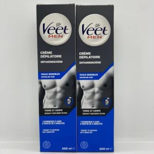 Cremă depilatoare, Veet, 200ml, pentru bărbați