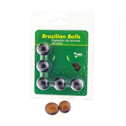 Gel intim Brazilian Balls, aroma de ciocolată, 1 unitate — preț și oferte