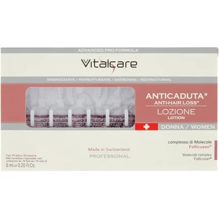 Tratament cădere păr, Vitalcare Swisse, anti-cădere, 10 fiole — preț și oferte