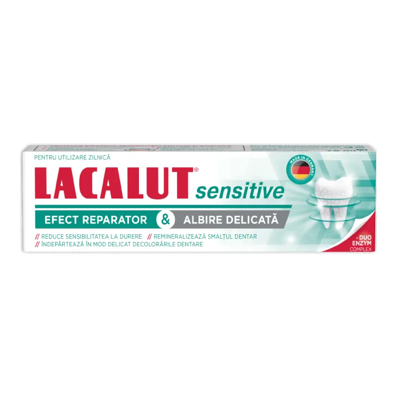 Pasta de dinti Sensitive Whitening, 75 ml, Lacalut ZDROVIT — preț și oferte