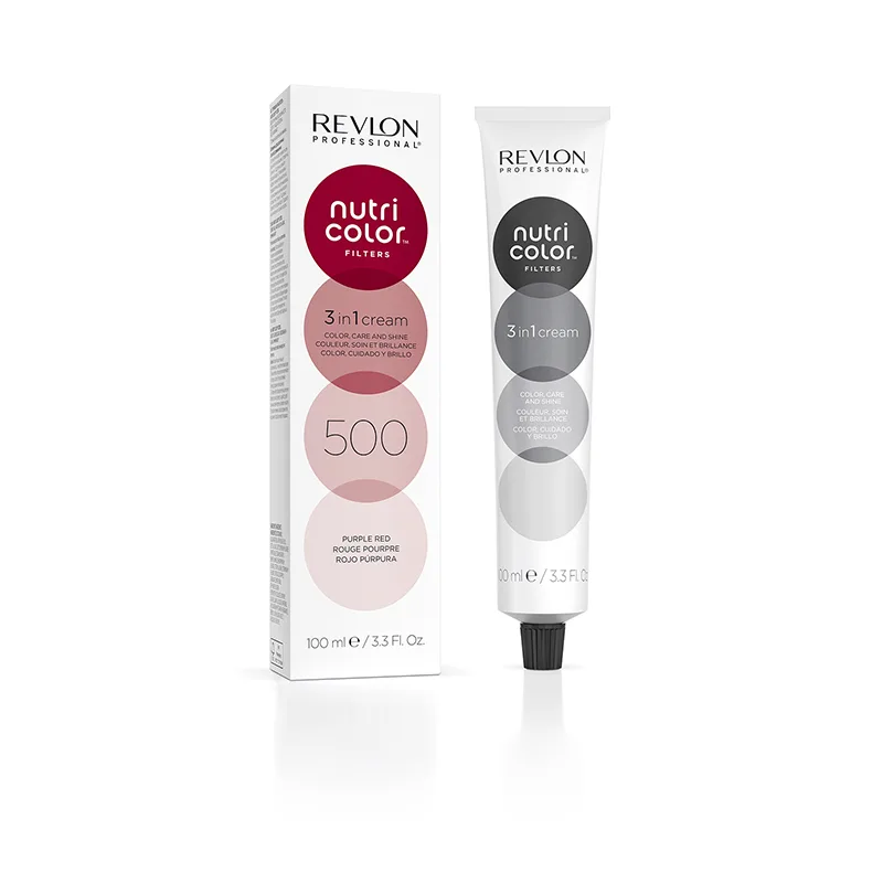 Vopsea de Par, Revlon Nutri Color, 500 Purple Red, 100ml Revlon Professional — preț și oferte