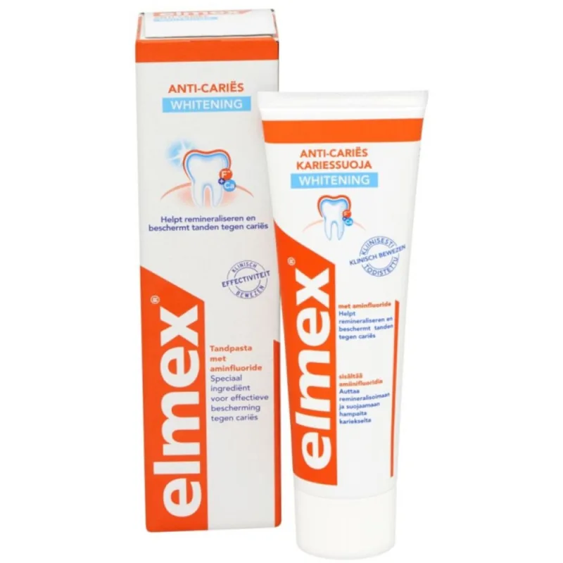 Pasta de dinți, Elmex, Anti-Caries Whitening, 75ml — preț și oferte