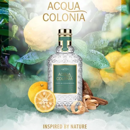 Eau de Cologne Acqua Colonia Yuzu & Cedarwood, 50 ml, design cristal cu etichetă verde 4711 — preț și oferte