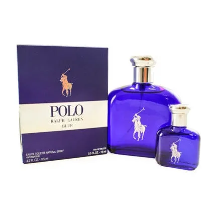Set Cadou Parfum Ralph Lauren Polo Blue, 125 ml și 18 ml, Sticlă Albastră — preț și oferte