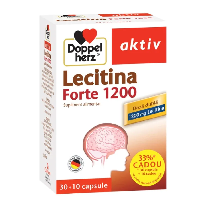 Lecitina Forte 1200, 30+10 capsule, Doppelherz — preț și oferte