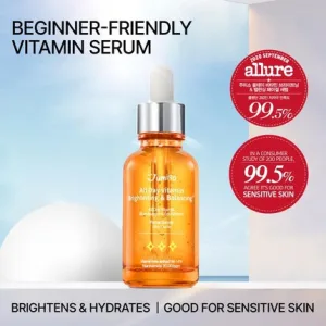 Serum Facial Vitamin JUMISO All Day Brightening & Balancing, 50ml, Extract de Tei, Niacinamidă