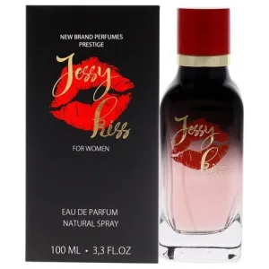 Jessy Kiss Women Eau de Parfum, 100ml, cutie neagră cu buze roșii