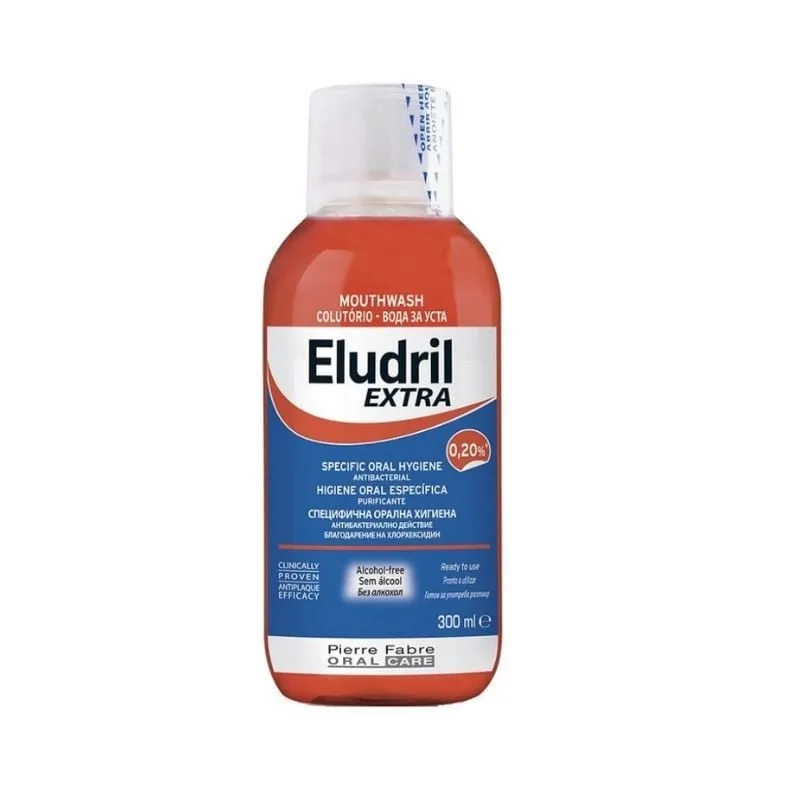 Apa de gura antibacteriana Extra, 300 ml, Eludril PIERRE FABRE — preț și oferte