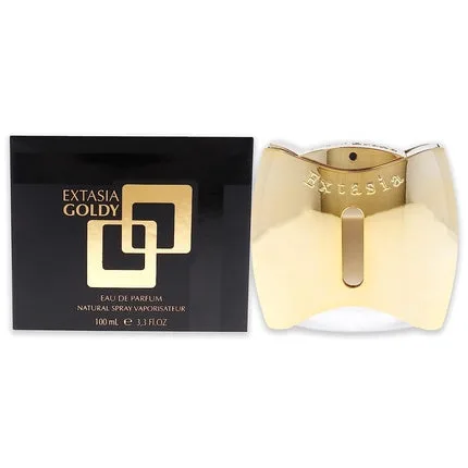 Parfum Extasia Goldy pentru femei EDP, 100ml, sticlă aurie New Brand Prestige — preț și oferte