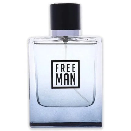 Parfum Bărbați Free Man Eau de Toilette 100ml, sticlă transparentă cu dop negru New Brand — preț și oferte
