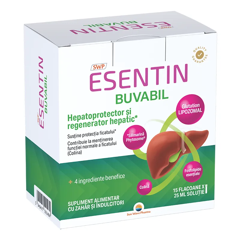 Esentin Buvabil, 15 fiole*25ml, Sun Wave Pharma — preț și oferte