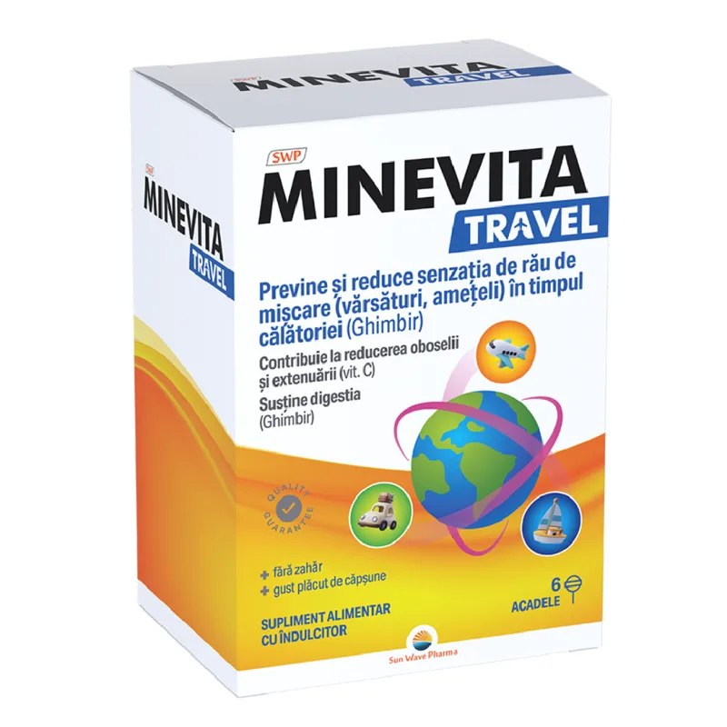 Minevita Travel, 6 acadele, Sun Wave Pharma — preț și oferte