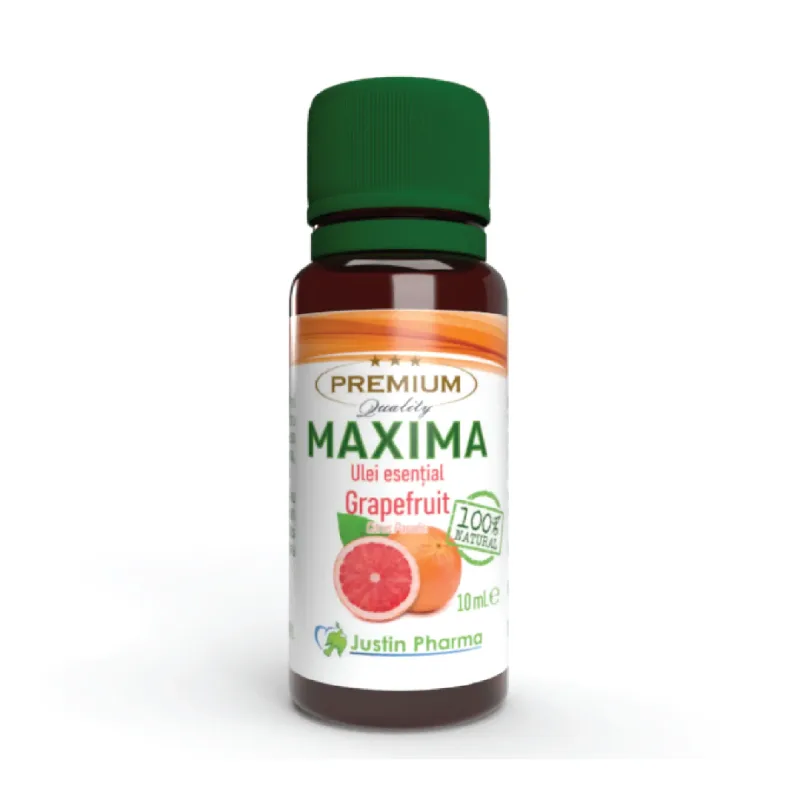 Ulei esential de grapefruit Maxima, uz extern, 10 ml, Justin Pharma — preț și oferte