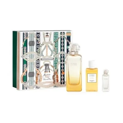 Set parfum, Hermès, Un Jardin à Cythère, EdT 100 ml + EdT 7.5 ml + Gel de duș 40 ml — preț și oferte