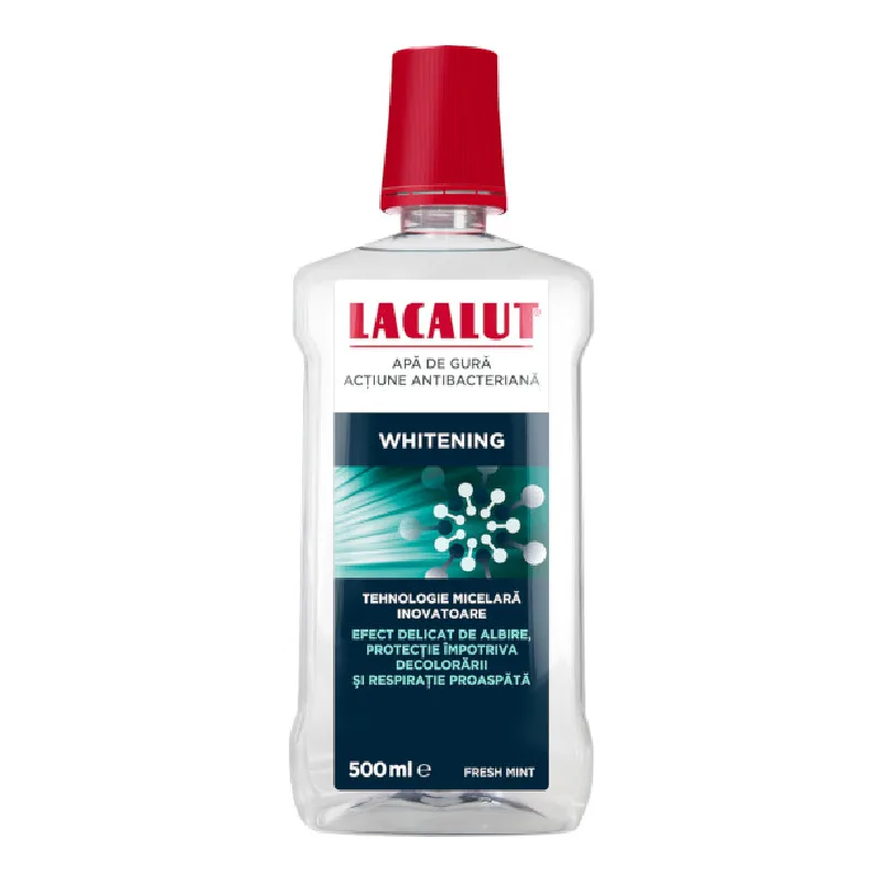 Apa de gura micelara Whitening, 500 ml, Lacalut ZDROVIT — preț și oferte