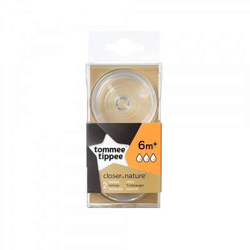 Tommee Tippee Tetina Cu Flux Rapid, 2 tetine — preț și oferte