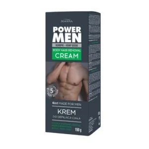 Crema depilatoare barbati, Joanna, Power Men, seminte de canepa