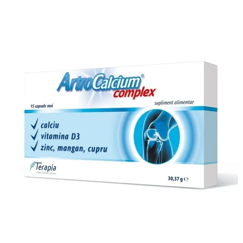 ArtroCalcium Complex, 15 capsule, Terapia TERAPIA SA — preț și oferte