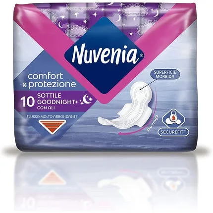 Absorbante de noapte, Nuvenia, SecureFit Thin, cu aripioare — preț și oferte
