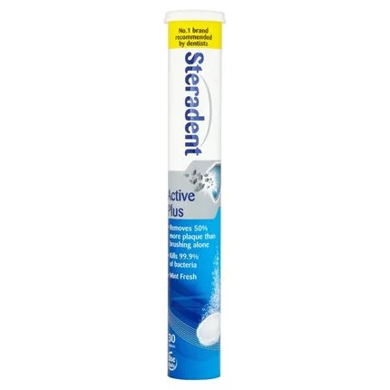 Tablete curățare proteze, Steradent, Active Plus 30 bucăți — preț și oferte